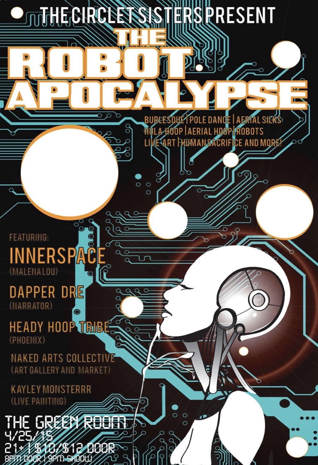 Official poster for the first Robot Apocalypse production in 2015