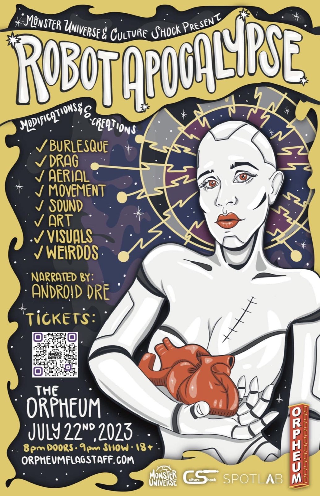 Official poster for Robot Apocalypse Modifications and Co-Creations in 2023