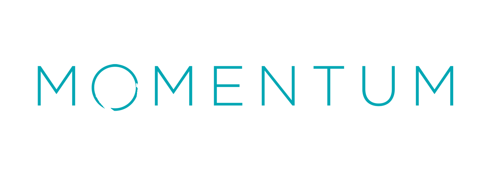 Momentum Aerial logo featuring an aerialist suspended inside a hoop
