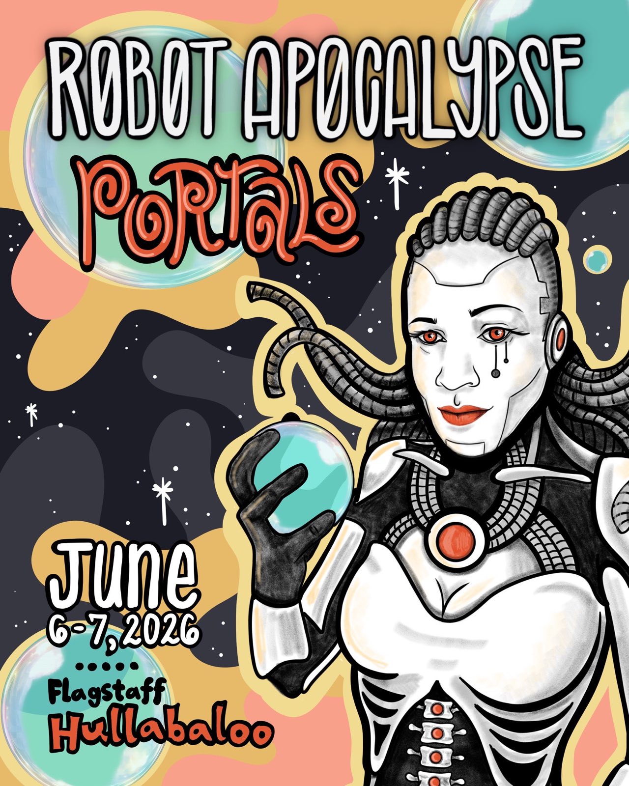 Official poster for Robot Apocalypse Portals in 2026